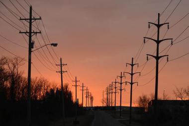 Electricity travels through distribution lines along Peabody Road on Thursday. Columbia Water and Light operates 70 miles of transmission lines throughout the city, according to the department's website.   |  Jenny Justus