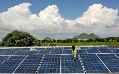 Solar farm in India