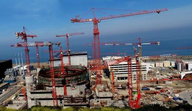 The Flamanville nuclear plant in Normandy, France, was already years late and billions of budget - before news emerged that its steel reactor vessel contains serious metallurgical faults. Photo by schoella. Wikimedia Commons 