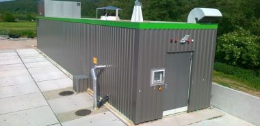 This small-scale, plug-flow EUCOlino digester will be used at North Elba to generate power from their community food waste. BIOFerm Energy Systems/Viessmann Group photo.