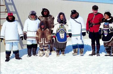 Ceremony on the occasion of the foundation of Nunavut, April 1st 1999 