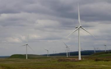 Wind park in Scotland. Author: Ian Dick. License: Creative Commons, Attribution 2.0 Generic.