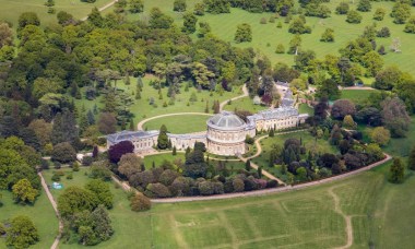 A biomass boiler will heat the entire property at Ickworth House, a Georgian mansion, 680 feet long,  in Suffolk, UK. Photograph: David J. Green/Alamy.