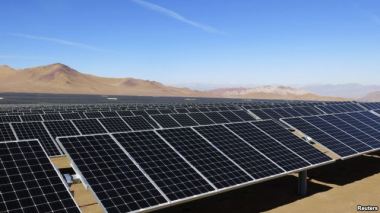 Solar panels are being used extensively on the Marshall Islands, which uses the sun for 99% of the lighting on its outer islands. File Photo.