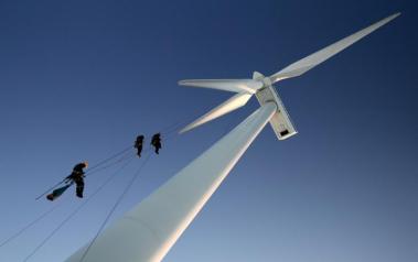 Vestas wind turbine. Source: RenewableUK. License: All Rights Reserved.