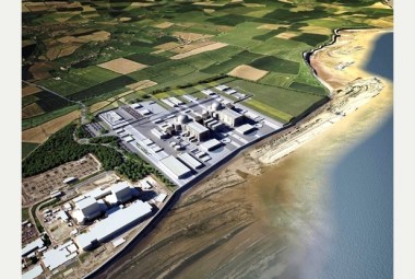 Artist's rendering of the Hinkley C nuclear power plant