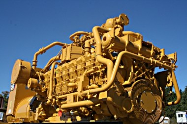 The Caterpillar generator to convert methane gas to electricity was delivered at the Glasgow landfill on Oct. 12. (Photo By: Farmers RECC)