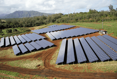 HEI is seeking approval to provide “rooftop energy” to customers with no rooftops, in projects like this solar farm on Kauai. Photo Courtesy Recsolar.com