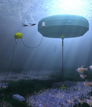 CETO 6 units (one of which is pictured here) may be able to harness the energy of undersea waves. (Photo : Carnegie Wave Energy)