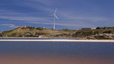 Wind turbine on Rottnest Island.