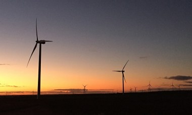 Wind farm near Merredin, Western Australia. Photograph: Calla Wahlquist for the Guardian
