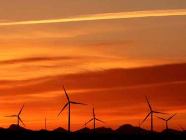 A wind farm near Fort MacLeod, Alberta. Leah Hennel / Calgary Hearald Archives
