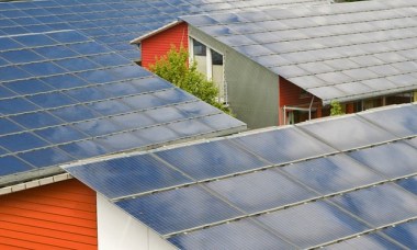 Solar panel roofs in Vauban in Freiburg, Germany Photograph: Imagebroker/Rex Shutterstock