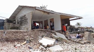 The Marshall Islands, where residents say they must move due to climate change. AFP