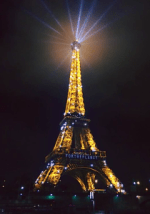 Eiffel Tower light show