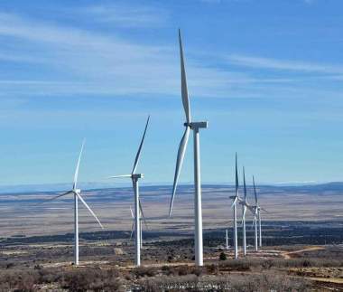 So far, 23 out of 27 giant wind turbines have been installed. Sam Green/The Journal