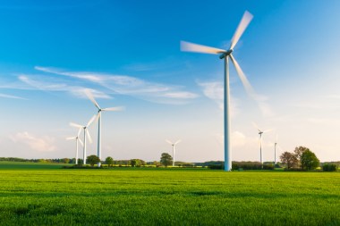 German wind farm via Shutterstock