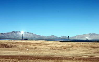 Ivanpah - another CSP complex in California by BrightSource, NRG and Google. Author: Bill & Vicki T. License: Creative Commons, Attribution 2.0 Generic