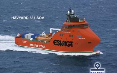 New vessel to support MHI Vestas projects. Source: ESVAGT