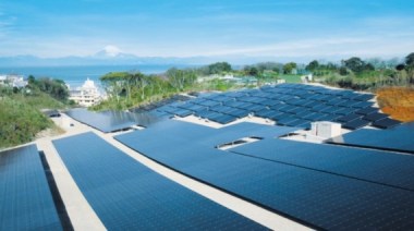Solar System and Mt. Fuji. Image Credit: Solar Frontier