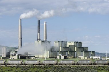 A coal train enters the Craig Station power plant near Craig, Colo. on Tuesday, June 16, 2015.