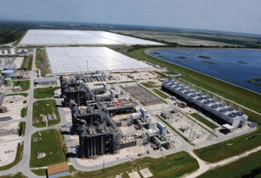 FPL’s Martin County plant is a hybrid solar/natural gas plant. Photo provided by FPL.
