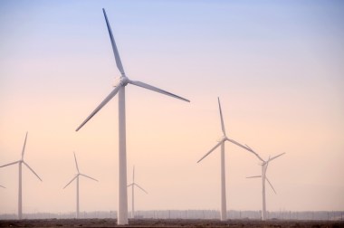 Wind turbines in Western China. Image: Shutterstock