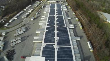 Estes Express Lines' solar array.