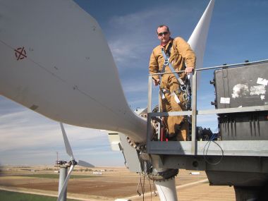 Scaled Wind Farm Technology in Lubbock, Texas. Photo by Mark Rumsey, Energy.gov photo. Wikimedia Commons.
