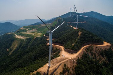 China installed a whopping 32.5 gigawatts of wind energy capacity last year. Xu Yu / Xinhua Press / Corbis