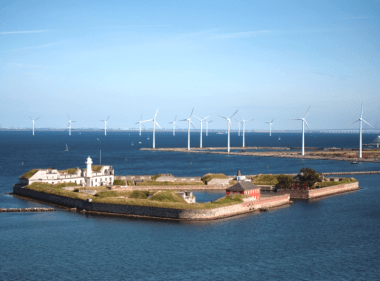 Wind turbines in Copenhagen, Denmark. Photo: CGP Grey via Flickr (CC BY).