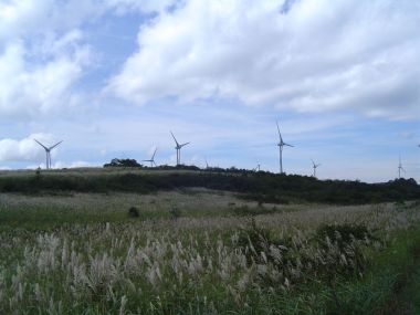 Nunobiki Plateau Wind Farm. Photo from Nunobiki Wind Farm. CC BY-SA 2.0. Wikimedia Commons.