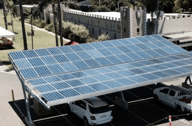 Solar car port