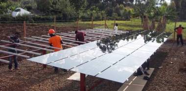 Microgrid construction © Powerhive