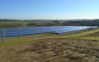 Oxcroft Solar Farm. Original image owned by Anesco