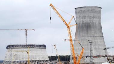 A view of the construction site of the Belarusian nuclear power plant 180 km from Minsk, Belarus, 2016. (AAP-EPA / Tatyana Zenkovich