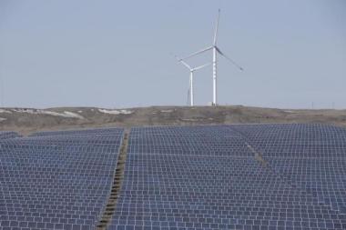 Wind turbines and solar panels in China. Reuters/Jason Lee
