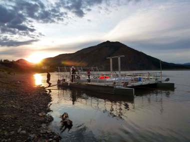 The hydrokinetic turbine is ideal for isolated communities that rely on diesel generators. New Energy Corp Inc.