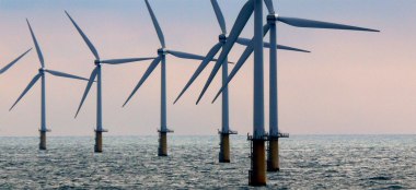 Offshore windpower in the Netherlands.