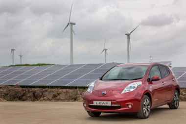 Nissan solar and wind farm in the UK.