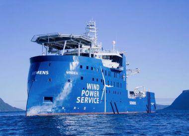 The vessel during sea trials (Ivan Schrooyen) 