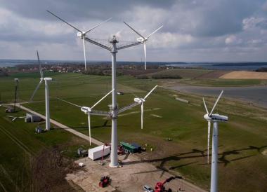Vestas multi-rotor wind machine. Vestas image.