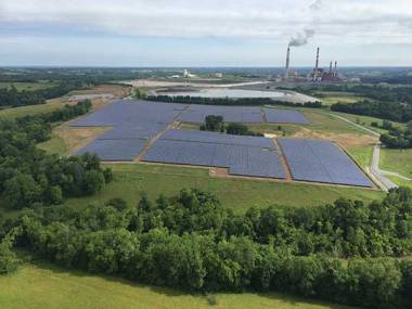 LG&E and KU inaugurated a 10-megawatt solar power array in Burgin in Mercer County.