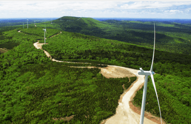 Wind farm in Maine.