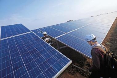 Costs of photovoltaic modules have been declining because of oversupply in China. Photo: Bloomberg