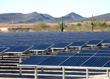 Desert solar farm. SunPower image.