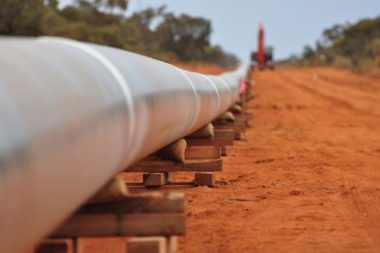 Australian gas pipeline.