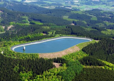 A pumped hydro storage facility. Photo: Wikimedia Commons
