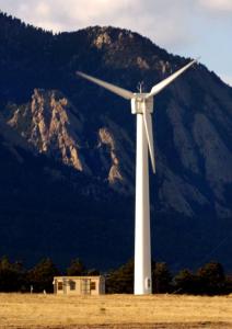 A 100-kW wind turbine at the National Wind Technology Center will power hydrogen electrolysis for an experiment. (Jerry Cleveland / The Denver Post)