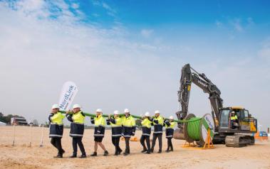 NordLink symbolic cable pulling and ground-breaking ceremony. (Source: TenneT Holding BV)